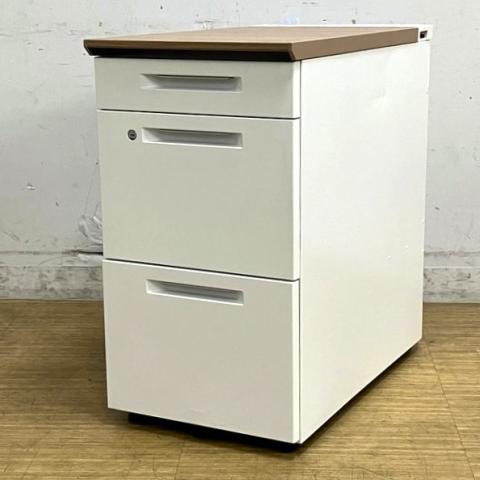 【中古】iSシリーズ SDE-ISN47CASAWN コクヨ（KOKUYO） 脇机3段