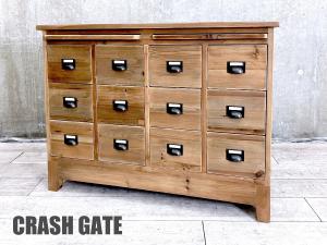 CRASH GATE クラッシュゲート 　GRAM CHEST/ グラム チェスト 4列3段　オールドウッド Knotantiques /ノットアンティークス