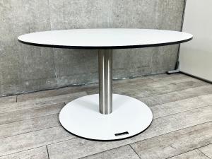 unknown　カフェテーブル　φ1120　北欧　ホワイト　ラウンドテーブル/コーヒーテーブル