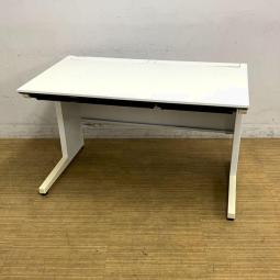 コクヨ　iSデスクシステム　平机（スタンダードテーブル）　W1200の定番サイズ　センター引き出し付　天板：ホワイト　※樹脂部分に若干日焼けがある個体もあります