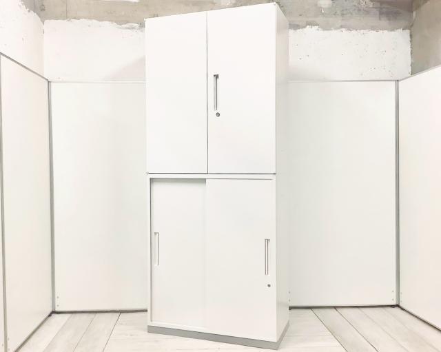 【中古】TF  イナバ（INABA) ハイキャビネット／両開き＋3段ラテラル