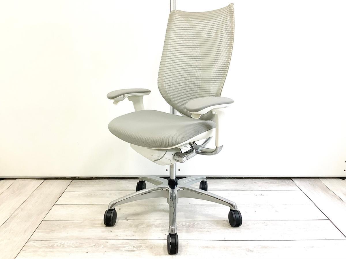 中古】サブリナ C854BW FSZ3 オカムラ/okamura 肘付ハイバック