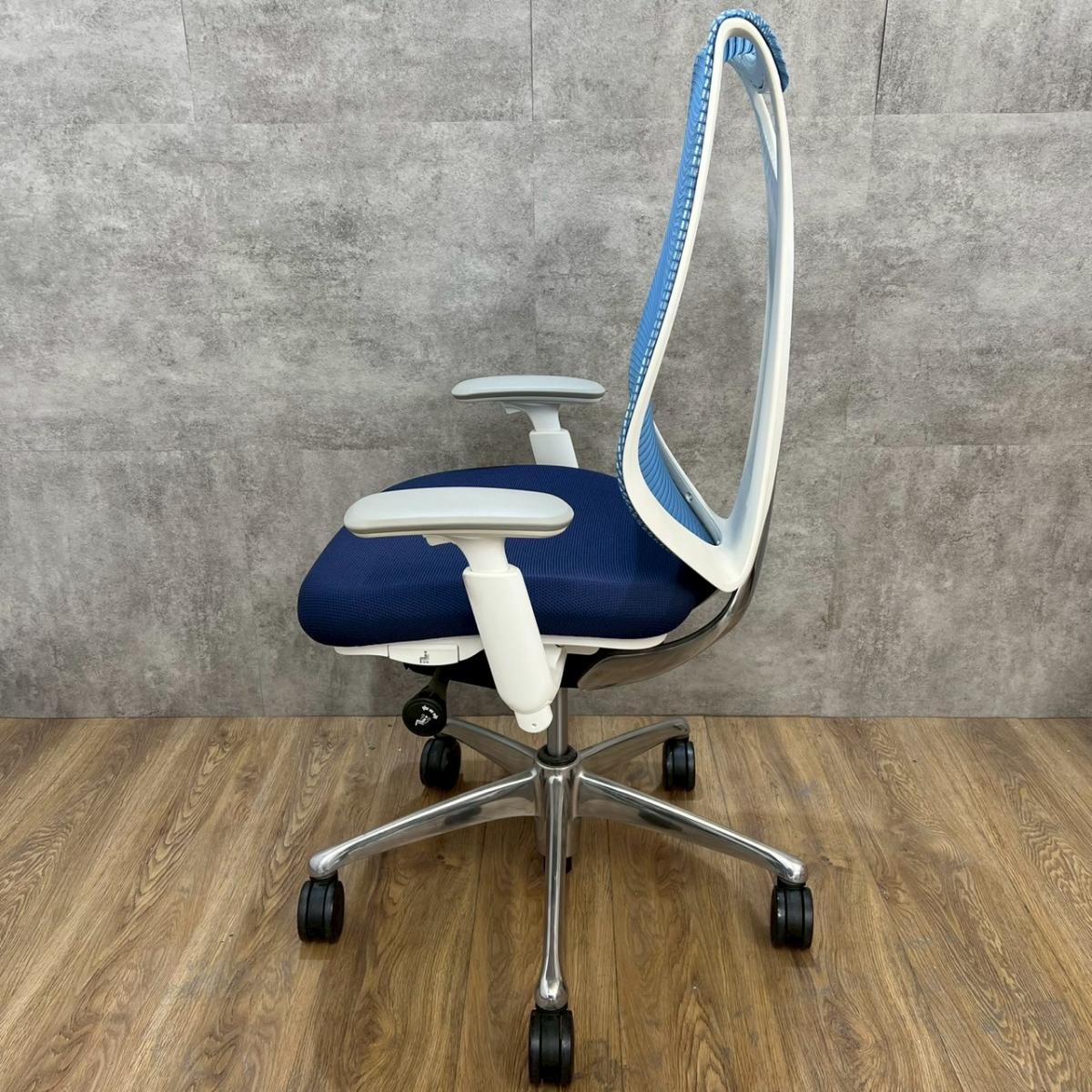中古】サブリナ C822BW 6543 オカムラ/okamura 肘付ハイバック