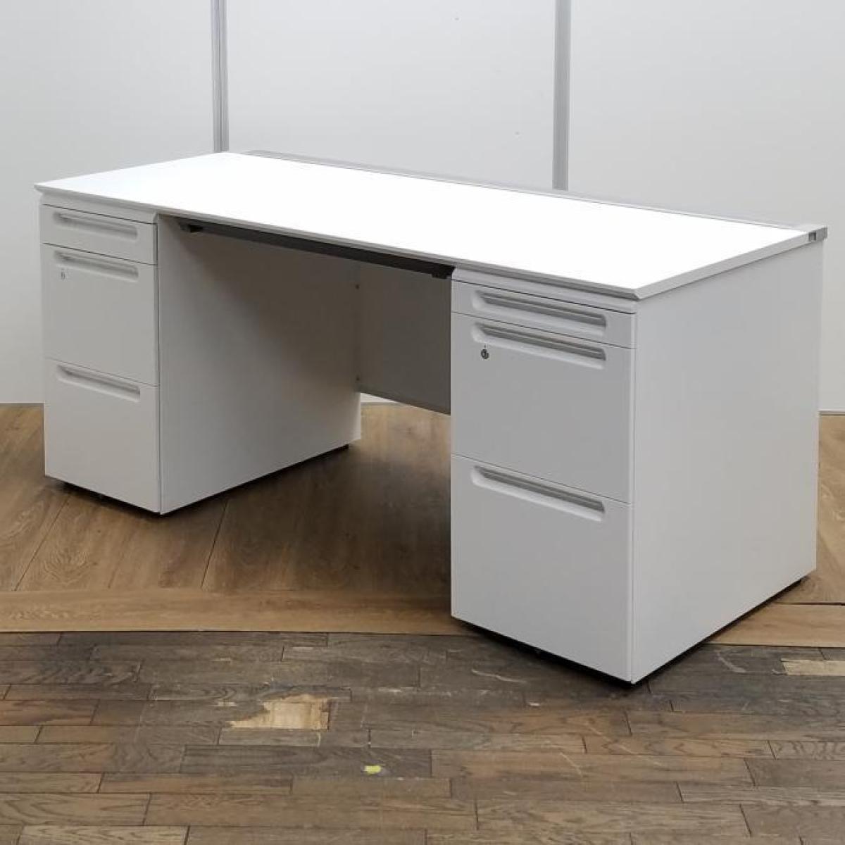 クロガネ 両袖机