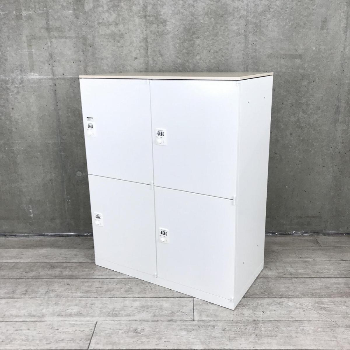 中古】レクトラインロッカー 4B388X ZA75 オカムラ/okamura 4人