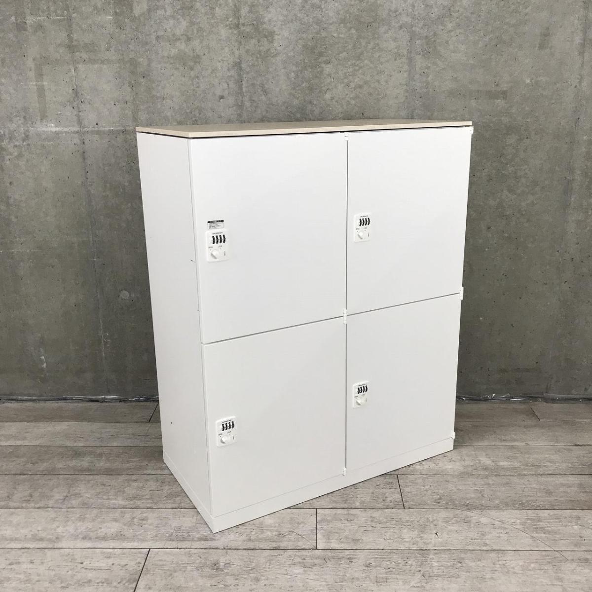 大人も着やすいシンプルファッション 中古】レクトラインロッカー 4B388X 4人 オカムラ/okamura ZA75 その他