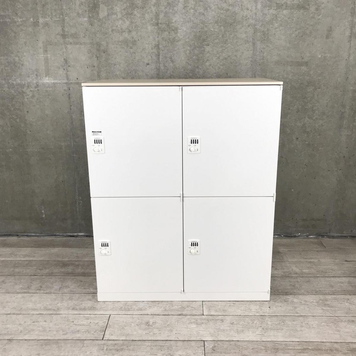 中古】レクトラインロッカー 4B388X ZA75 オカムラ/okamura 4人