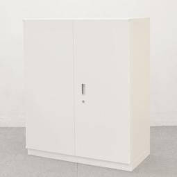 【在庫入替セール】【ロット入荷】【大人気！ホワイトの両開き書庫が入荷！】クロガネ　両開き書庫　ホワイト　W900　鍵付き書庫　起業　移転　拠点開設