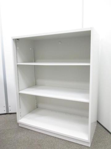 書類の整理に最適！オープンタイプのホワイト書庫
