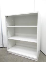 書類の整理に最適！オープンタイプのホワイト書庫