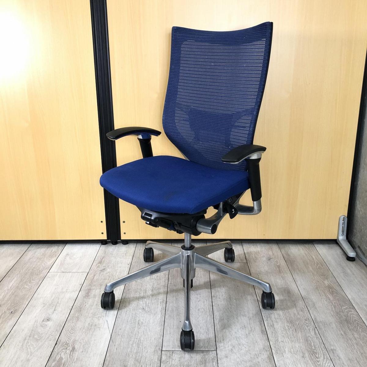 美品!　オカムラ　バロンチェア　白メッシュ バロン（オカムラ） オカムラ バロン チェア 椅子 ローバック 座