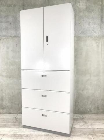 不二貿易 オフィス キャビネット 引き出し 3段 中古 スレ凹み有 Amazon｜不二貿易(Fujiboeki) キャビネット デスクワゴン 3段 幅