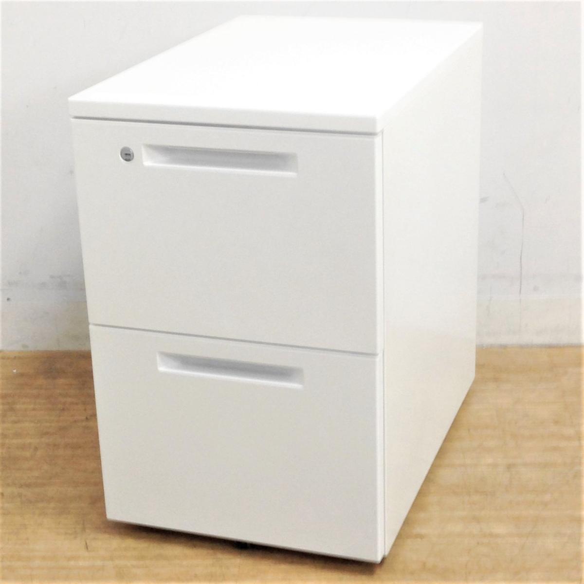 コクヨ　iSシリーズ　2段ワゴン　清潔感のあるホワイト　鍵付き　シリンダー錠
                        iSシリーズ
                                    中古
            