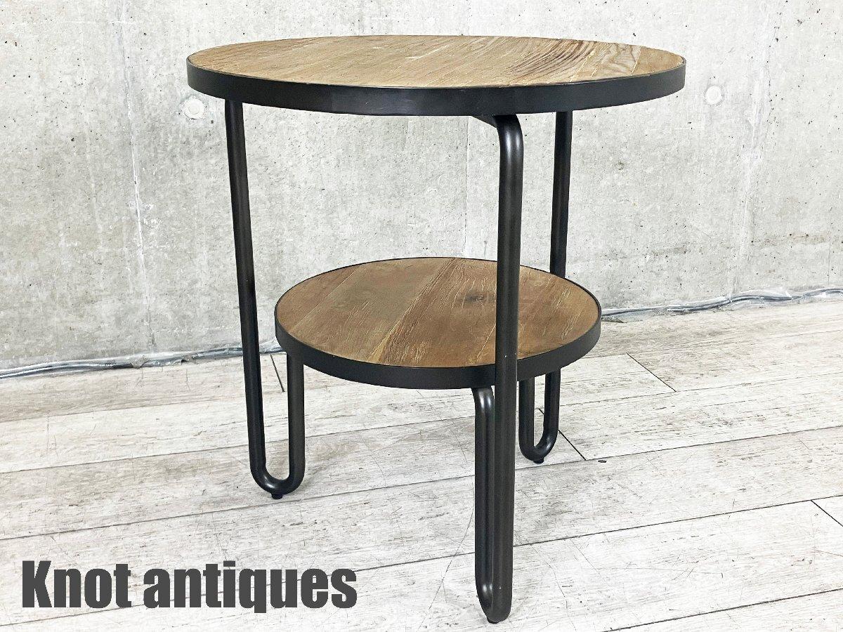 取付無料！クラッシュゲート クリス 古材 正方形カフェテーブル ローテーブル✨ Knot antiques CRITH COFFEE TABLE / ノットアンティークス