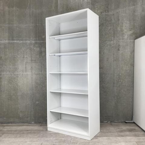 【出し入れしやすい!大容量オープンキャビネット!よく使う資料やカタログ収納にオススメ!】■ウチダ(UCHIDA)製 ハイパーストレージ(HS)シリーズ オープンハイキャビネット H2150㎜ ■ホワイト【大型商品のため搬入経路にご注意ください!】