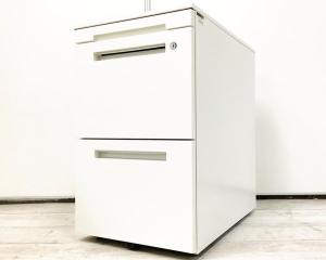 【書類整理から荷物収納まで幅広く使用用途あります！】イトーキ（ITOKI）CZRシリーズ　3段ワゴン　■色：ホワイト　シリンダー錠【202507】【A0】