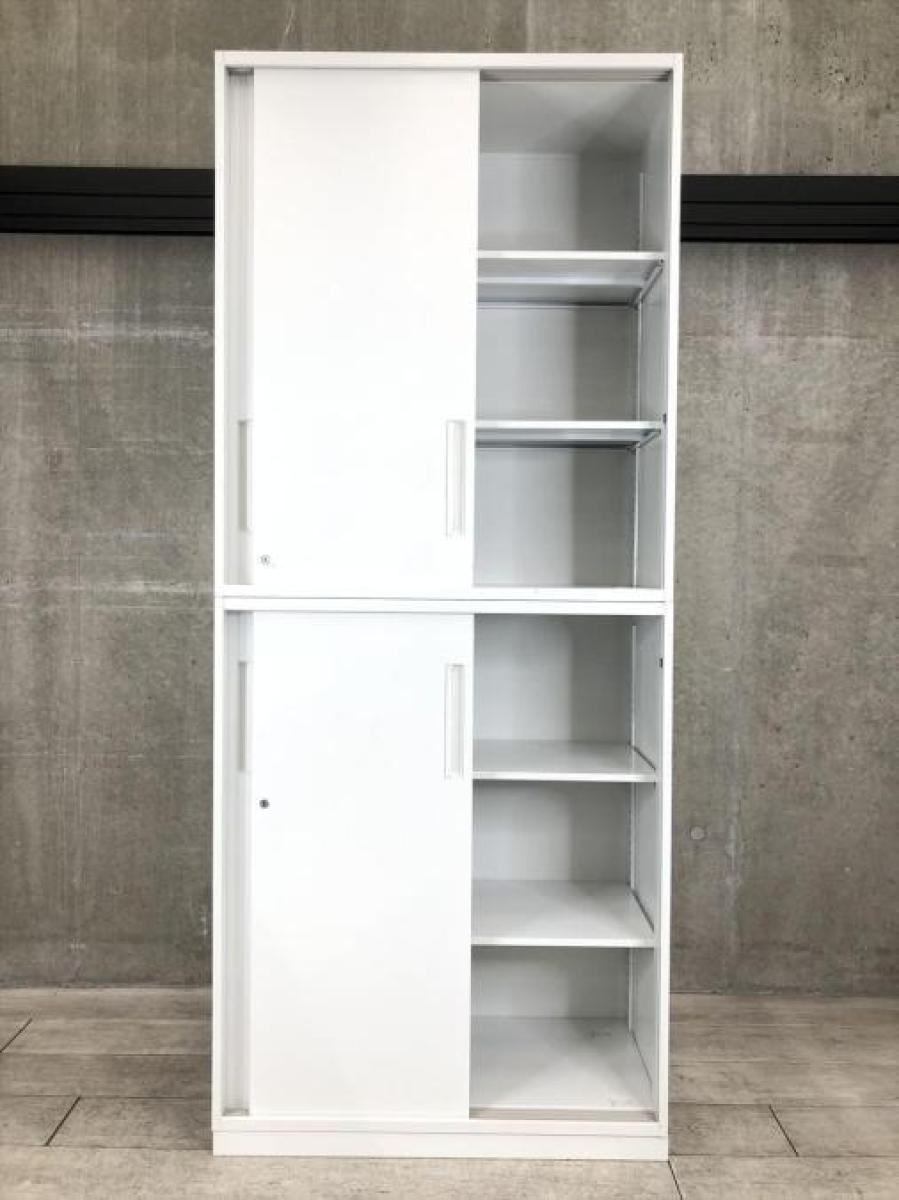 【中古品】扉付きキャビネット　幅110cm 楽天市場】キャビネット 引き出し 収納棚 扉付き リビングボード