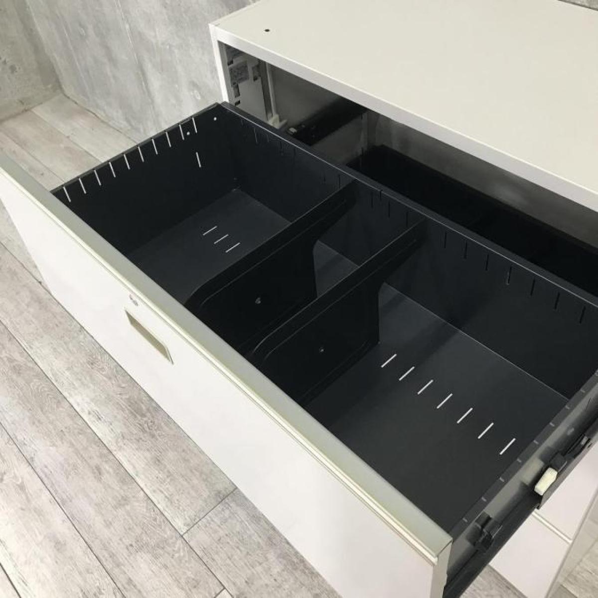 【現地引取り限定】ITOKIイトーキ 木製本棚　現地引取不可者の【いいね】お断り 送料無料】 ITOKI(イトーキ) シンラインキャビネット 大引出し型