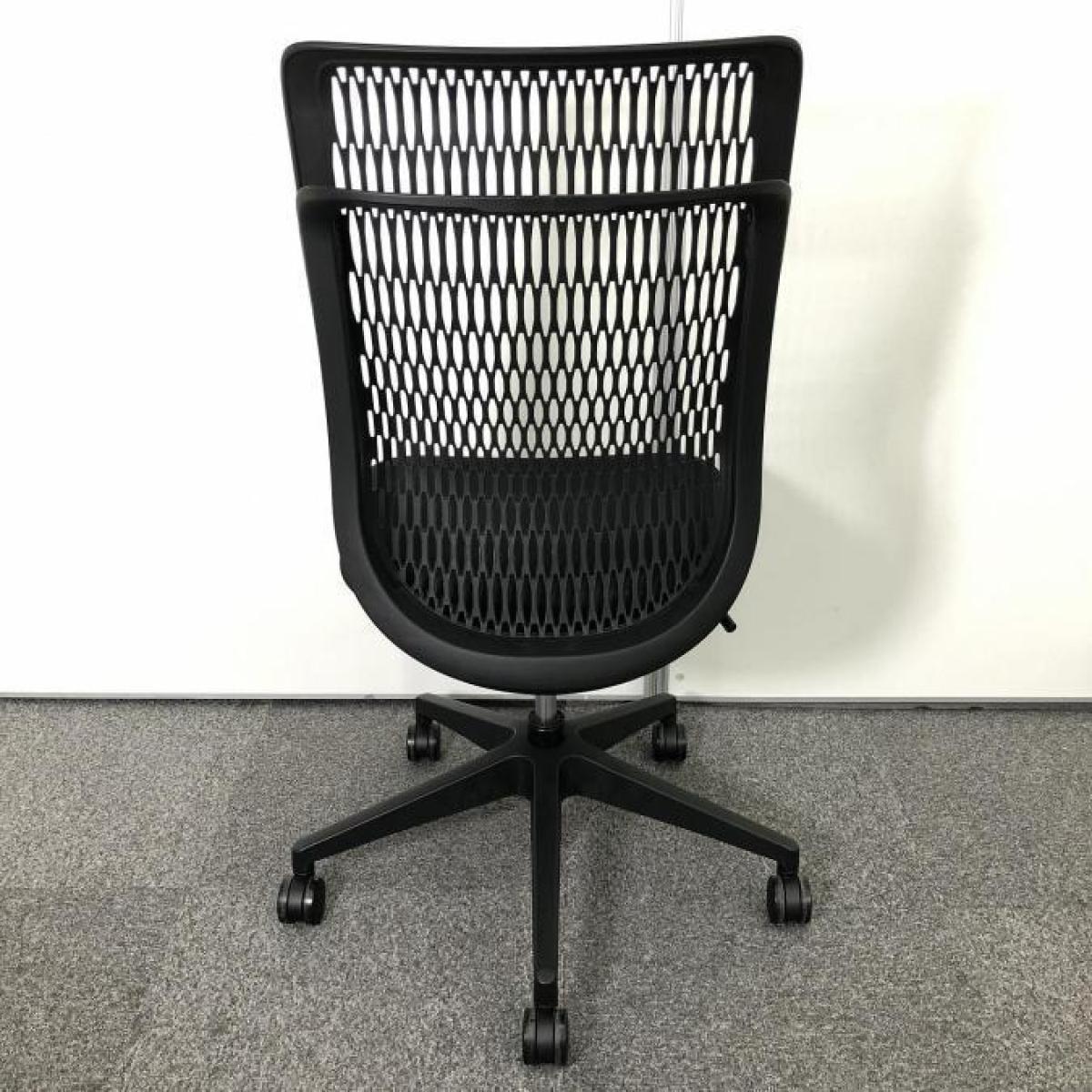 【未使用】内田洋行　ウチダ　AJチェア　ハイバック　肘なし　ブラック 中古】AJチェア ウチダ/UCHIDA 肘無ハイバックチェア 530891