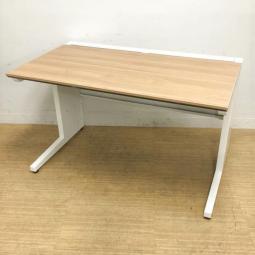 【在庫入替セール】平机　スタンダードテーブル(センター引き出しなし)　コクヨ　iS　定番のW1200　ラスティックミディアム天板×本体ホワイト