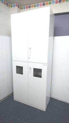 【定価約20万円！！レアな人気商品！！ホワイトカラーのダストボックス＆両開き書庫のセット商品！！】■コクヨ■エディア
