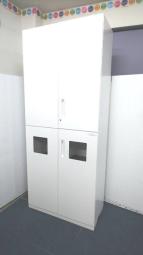 【定価約20万円！！レアな人気商品！！ホワイトカラーのダストボックス＆両開き書庫のセット商品！！】■コクヨ■エディア