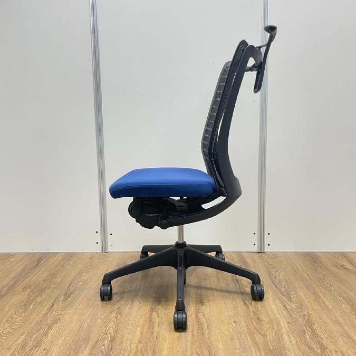 【2/7まで限定出品】オカムラ　ヴィスコンテチェア　肘付ローバック 中古】ヴィスコンテチェア オカムラ/okamura 肘無ローバック