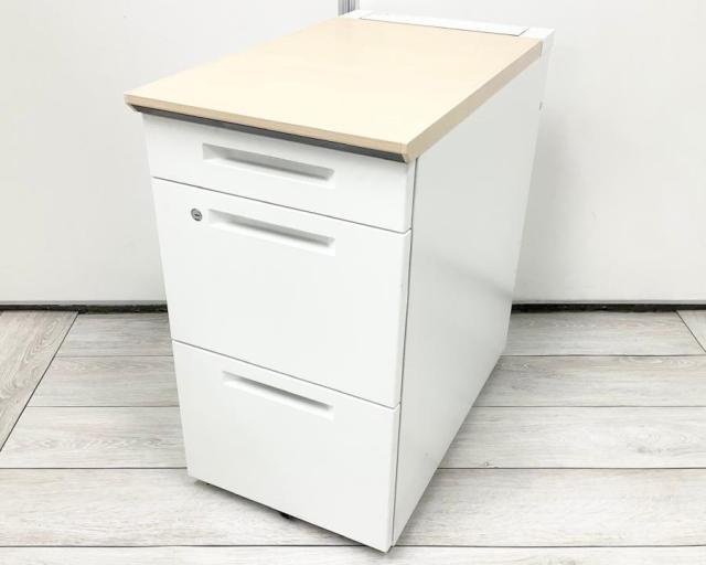 【中古】iS SDE-ISN47CASAWN コクヨ（KOKUYO） 脇机3段