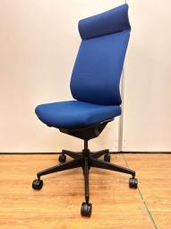 【1脚限定】【クレジット決済優先】【珍しいヘッドレスト付】【未使用の新古品】　ＯＡチェア　肘無　　コクヨ　ウィザード３　ブルー　ブラック　増員　増床　買い増し　追加　起業　オフィスバスターズ　梅田本店