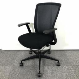 【１脚限定！】【在庫入替品】【クレジット決済優先】【上半身の動きにフィット・体を包み込むメッシュ張地！】　■コクヨ（KOKUYO）　フォスターエトス (ETHOS)　ハイバック肘付き　■固定肘　背面メッシュ　■ブラック オフィスバスターズ梅田本店