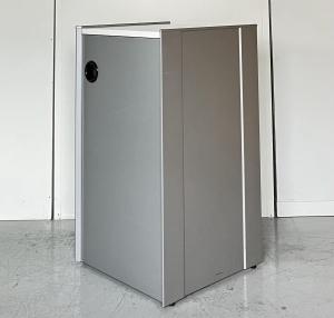 【1台限定】【多少傷あり】コクヨ製　電話台　シルバー　オフィスバスターズ　梅田本店