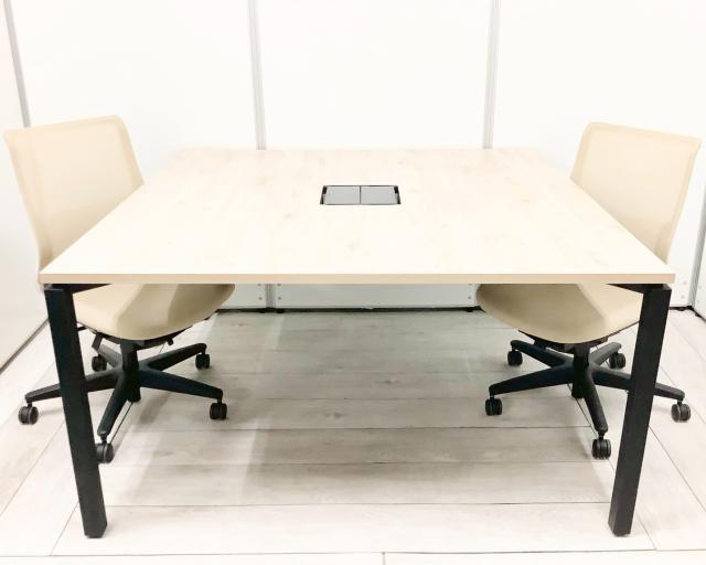 【セット商品（テーブル×１台/チェア×２脚）】ワークテーブル オススメ(おすすめ) 大人気 ・KOKUYO/コクヨ ・WORKFIT/ワークフィット ※横浜本店撮影画像※