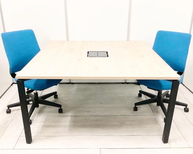 【セット商品（テーブル×１台/チェア×２脚）】ワークテーブル オススメ(おすすめ) 大人気 ・KOKUYO/コクヨ ・WORKFIT/ワークフィット ※横浜本店撮影画像※