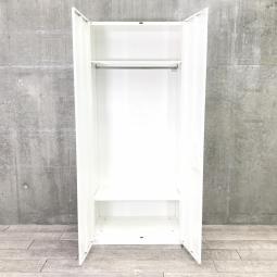 【珍しいワードローブが揃って入荷！！役員室などのコート・ジャケットの収納におすすめ！】◆オカムラ/レクトライン/ワードローブ◆ネオホワイト/シリンダー錠◆　【外観は両開き書庫と変わらないため、書庫と併せて設置も可能！】