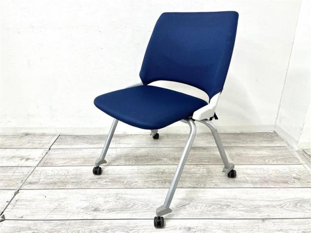 【中古】FM-350ミーティングチェア  ウチダ（UCHIDA) ネスティングチェア