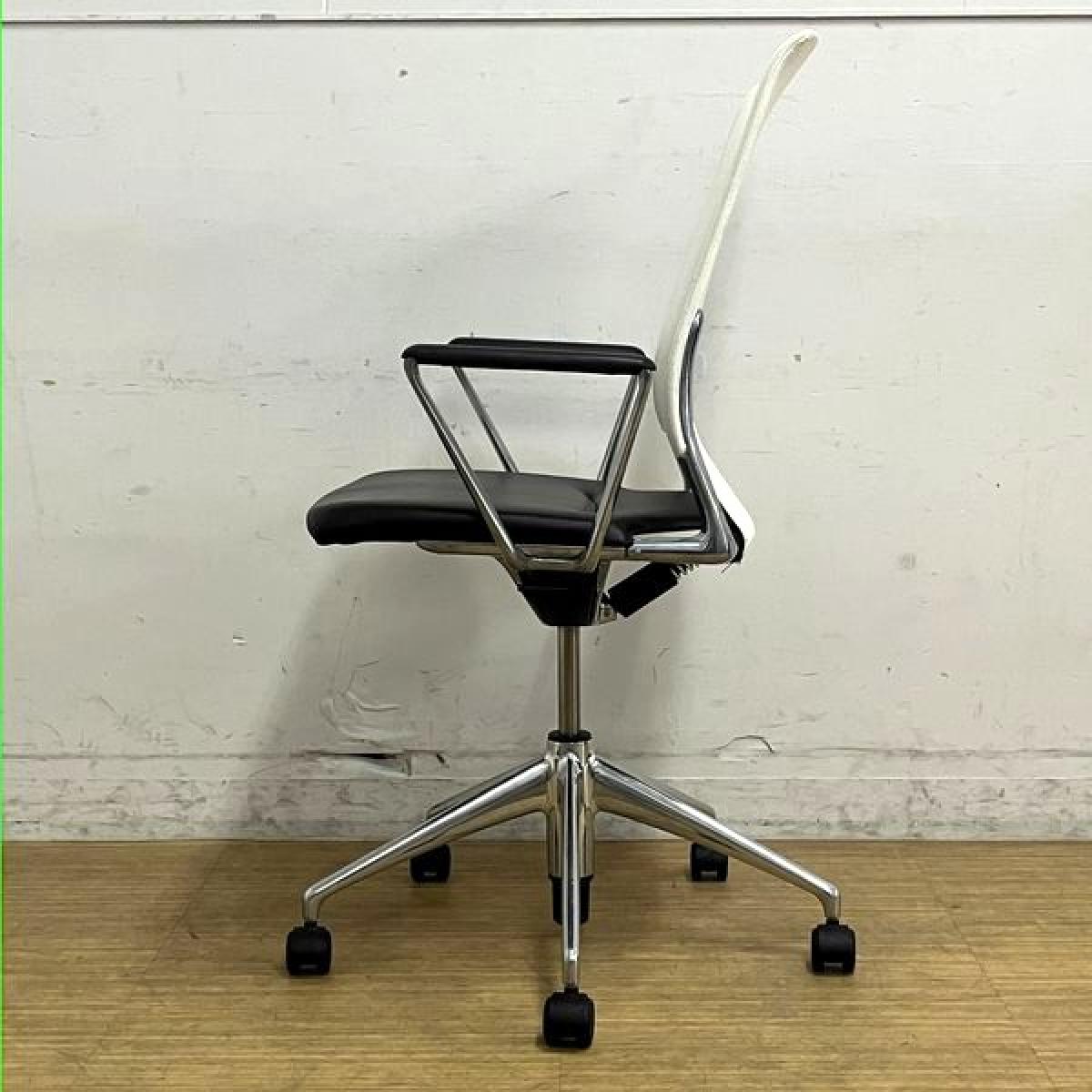 ヴィトラ vitra MEDA Chair(メダチェア）　ブラック　総革張り Vitra Meda Chair / ヴィトラ メダ チェア - インテリア・家具