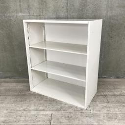 【見える化にフォーカスしたオープン書庫！】■イトーキ（ITOKI）製　シンラインシリーズ　オープン書庫　ローキャビネット　 W900/D450/H1040㎜　■ホワイト