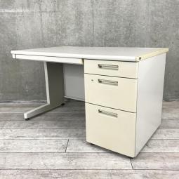 【スタンダードなデザインで高品質！スタッフ増員の際にオススメ！人気のBS片袖デスク！ 】■コクヨ（KOKUYO）製　BS＋シリーズ　片袖デスク　W1200×D700mm　■グレー　■シリンダー錠　※日焼け有