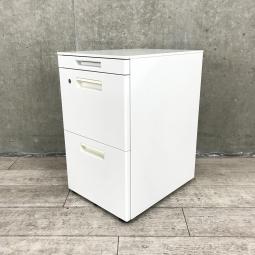 【コンパクトな奥行500㎜タイプ！】A4書類が2段で収納可能！D1200のフリーアドレスデスクやD600の平机にもおすすめ！
■コクヨ/GTワゴン/ホワイト