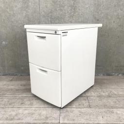 【関東倉庫在庫品】【事務作業にオススメの脇机！】■イトーキ製　CZシリーズ　脇机2段　■ホワイト【弊社使用欄：A00995463】【ECBMC】