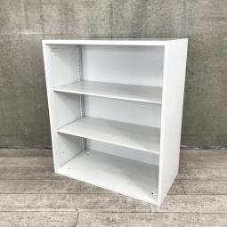 【よく使う資料やカタログ等の収納にオススメ！扉がないので出し入れしやすい！】■ウチダ（UCHIDA）製　BEストレージ　ローキャビネット　オープン書庫　ベース無し/天板無し　■本体：ホワイト【IB】