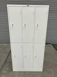 【中古】 6人用ロッカー　BFI-6　井上金庫製　鍵4か所2本付き・2か所1本のみ！！　※マテハン本舗の中古商品は、千葉県柏市に在庫がございます。