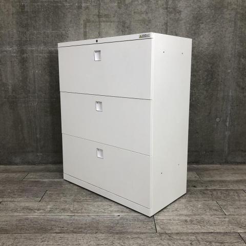 【中古】レクトライン 4BG3ZC ZA75 オカムラ（okamura） ローキャビネット／ラテラル