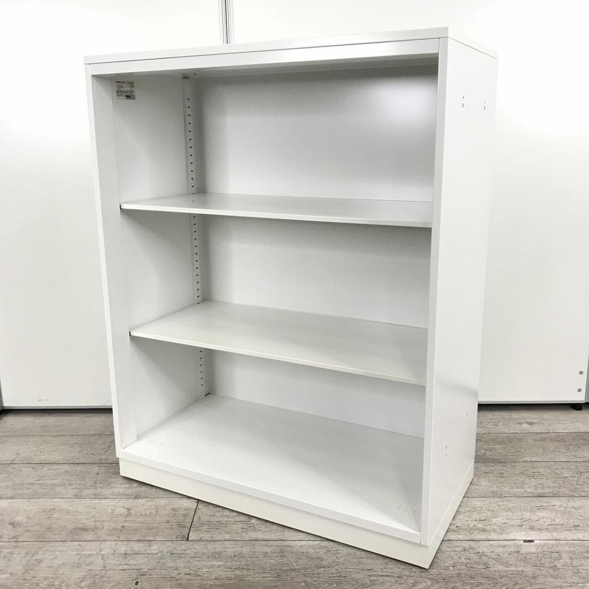 天板付き/カウンターにも/オススメ　コクヨ（KOKUYO）製　エディア（EDIA）　オープン書庫　ローキャビネット　■W900×D450㎜　■ホワイト　■天板/ベース付き【IB】
                        エディア
                                    中古
            