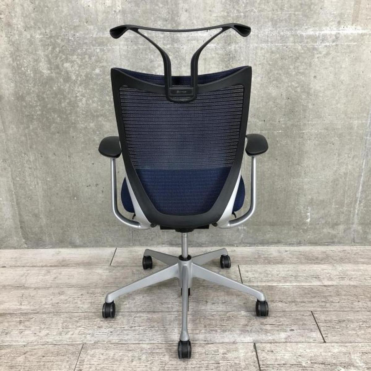 中古】バロンメッシュチェア CP44DR FDF4 オカムラ/okamura 肘付