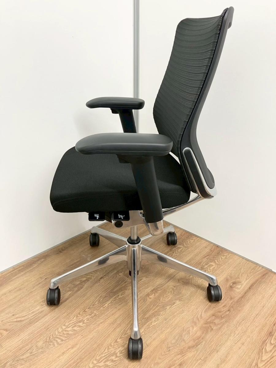 中古】コーラルチェア CQ81BR FSH1 オカムラ/okamura 肘付ミドル