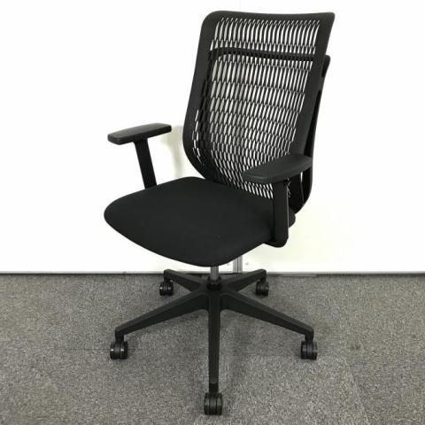 内田洋行　AJチェア　可動肘付き　ハイバック　ブラック　2019年製 オフィスチェア AJCHAIR 2（エージェイ チェア 2） - オフィス
