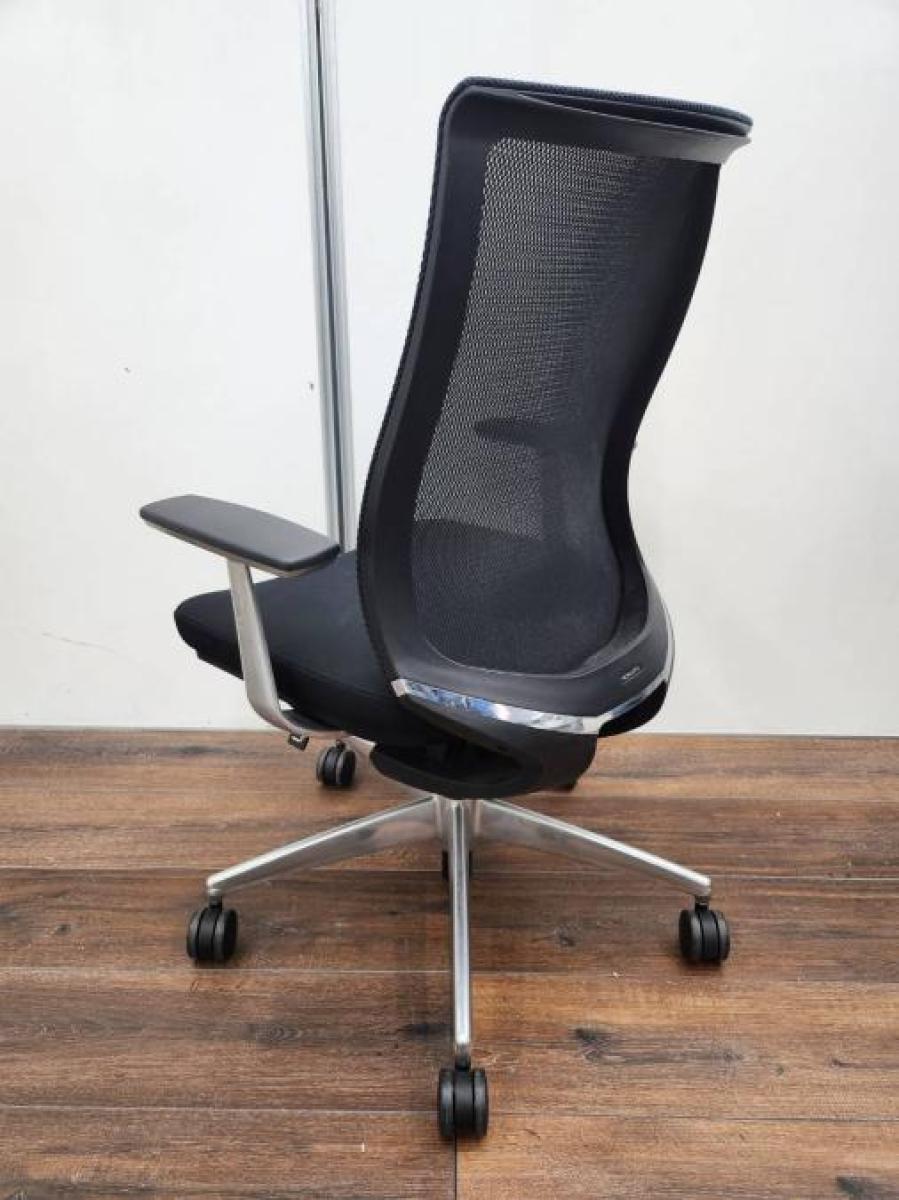 中古】ベゼル 樹脂脚 CR-G2800E6 コクヨ/KOKUYO 肘付ハイバック