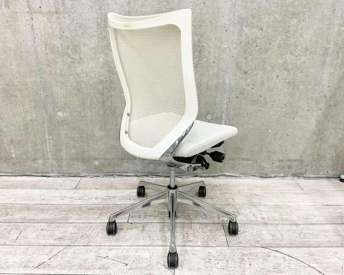 中古】バロンメッシュチェア オカムラ/okamura 肘無ハイバック