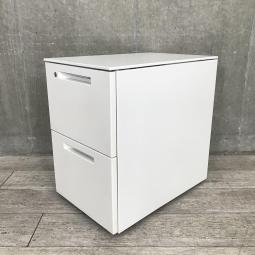 【A4ファイルをしっかり収納！ファイルや書類の収納に最適のデスクインワゴン！】■コクヨ（KOKUYO）製　iSシリーズ　2段ワゴン　デスクインワゴン　■ホワイト　■シリンダー錠